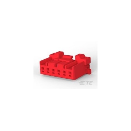 Te Connectivity Grace Inertia Conn 2.5 Plug Hsg 6P Red 1-1747066-6
